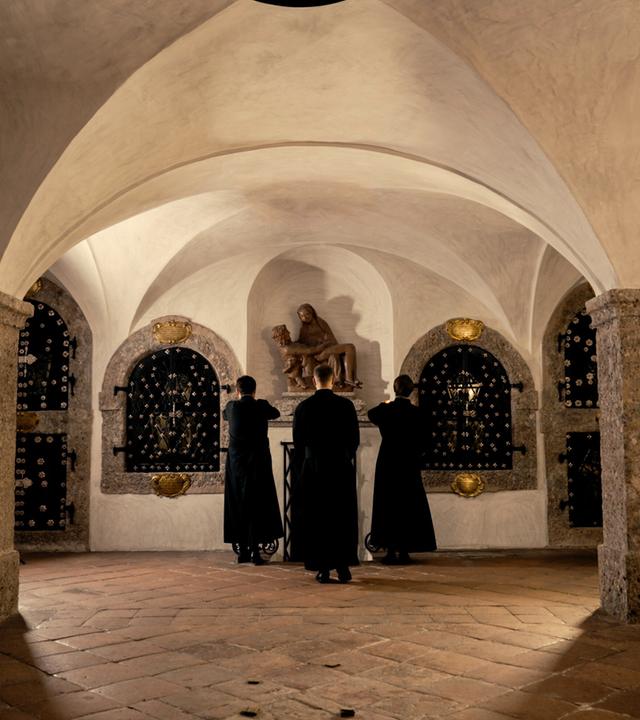 In der Krypta unter der Herz-Jesu Kirche in Innsbruck.