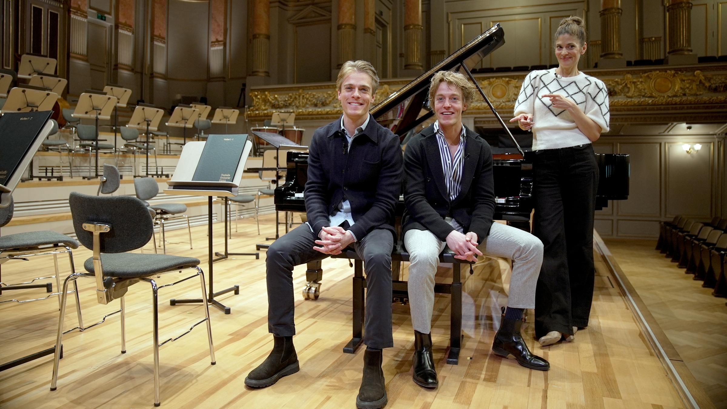 Katty mit Lucas und Arthur Jussen