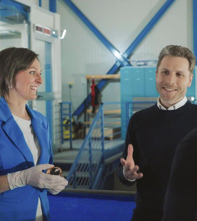 Harald Lesch beim Interview mit Karoline Schäffner und Florian Reindl in Gran Sasso