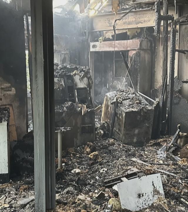 gesprengter Geldautomat