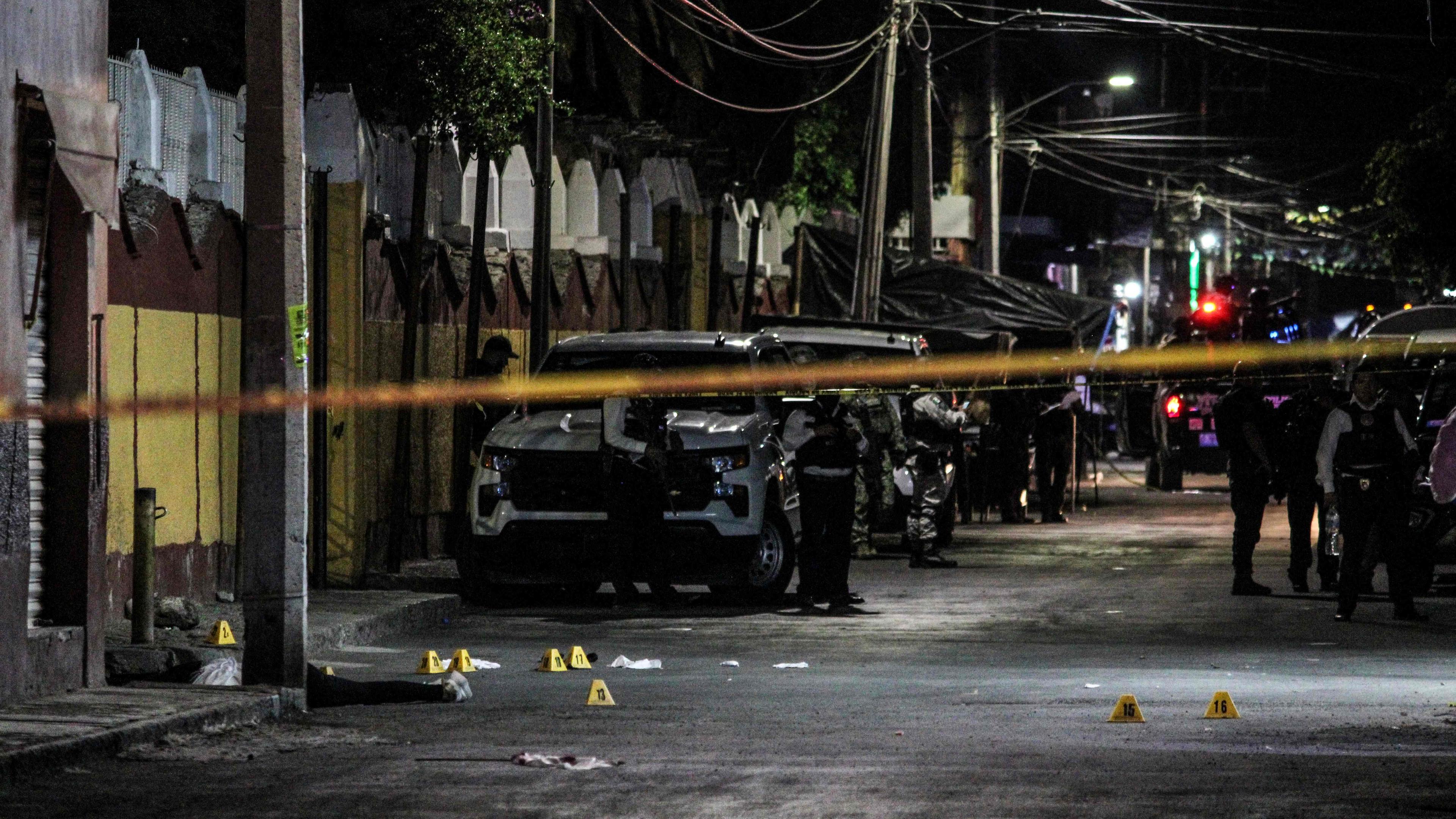 Straßenabsperrung nach Ermordung von Politikerin in Mexiko