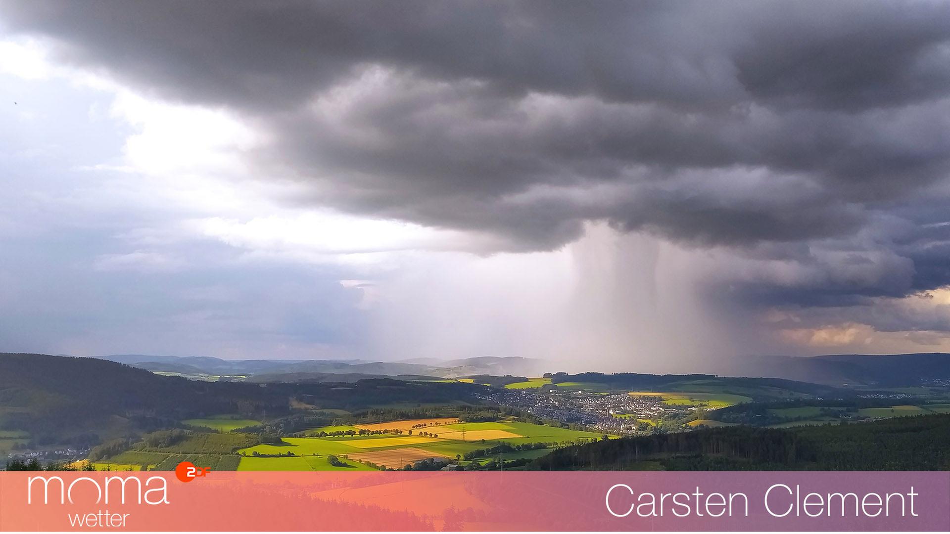 Regen über Schmallenberg im Hochsauerland