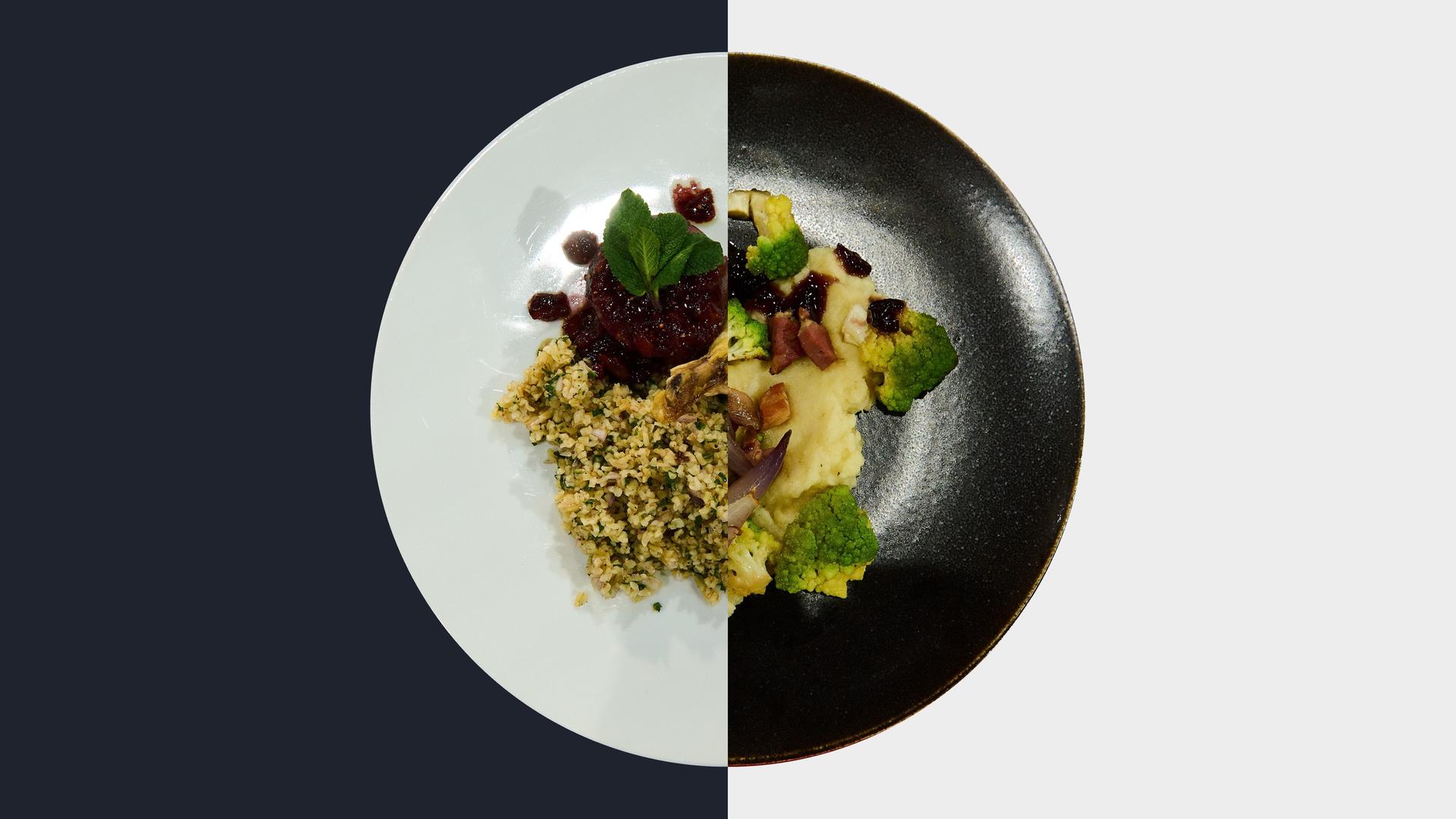 Gewürz-Bulgur vs. Romanesco