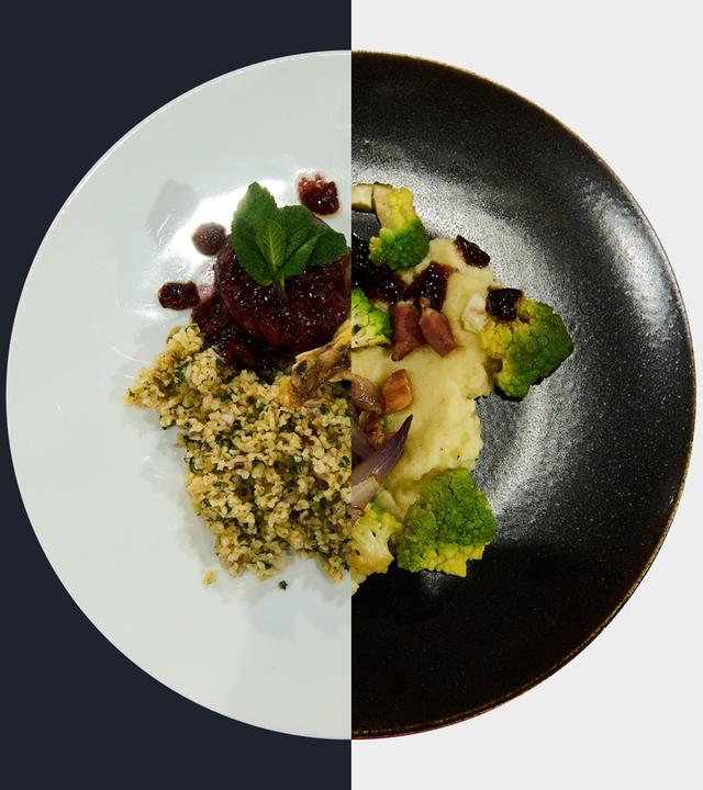 Gewürz-Bulgur vs. Romanesco