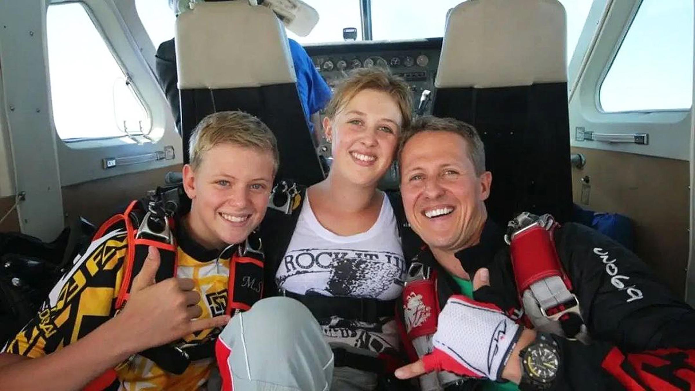 Michael Schumacher mit seinen Kindern
