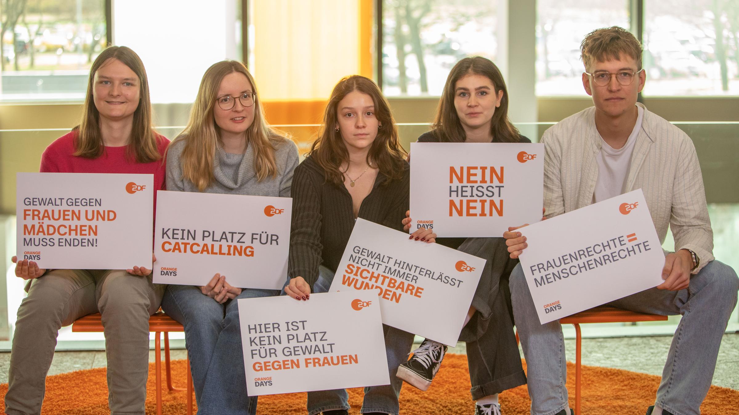 Bilder zum Aktionstag "Orange Days" im ZDF