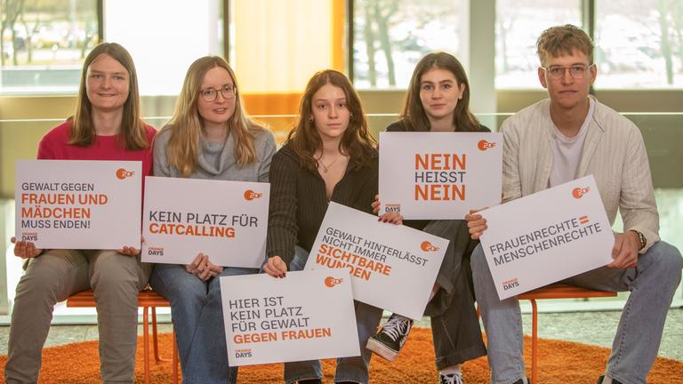 Bilder zum Aktionstag "Orange Days" im ZDF