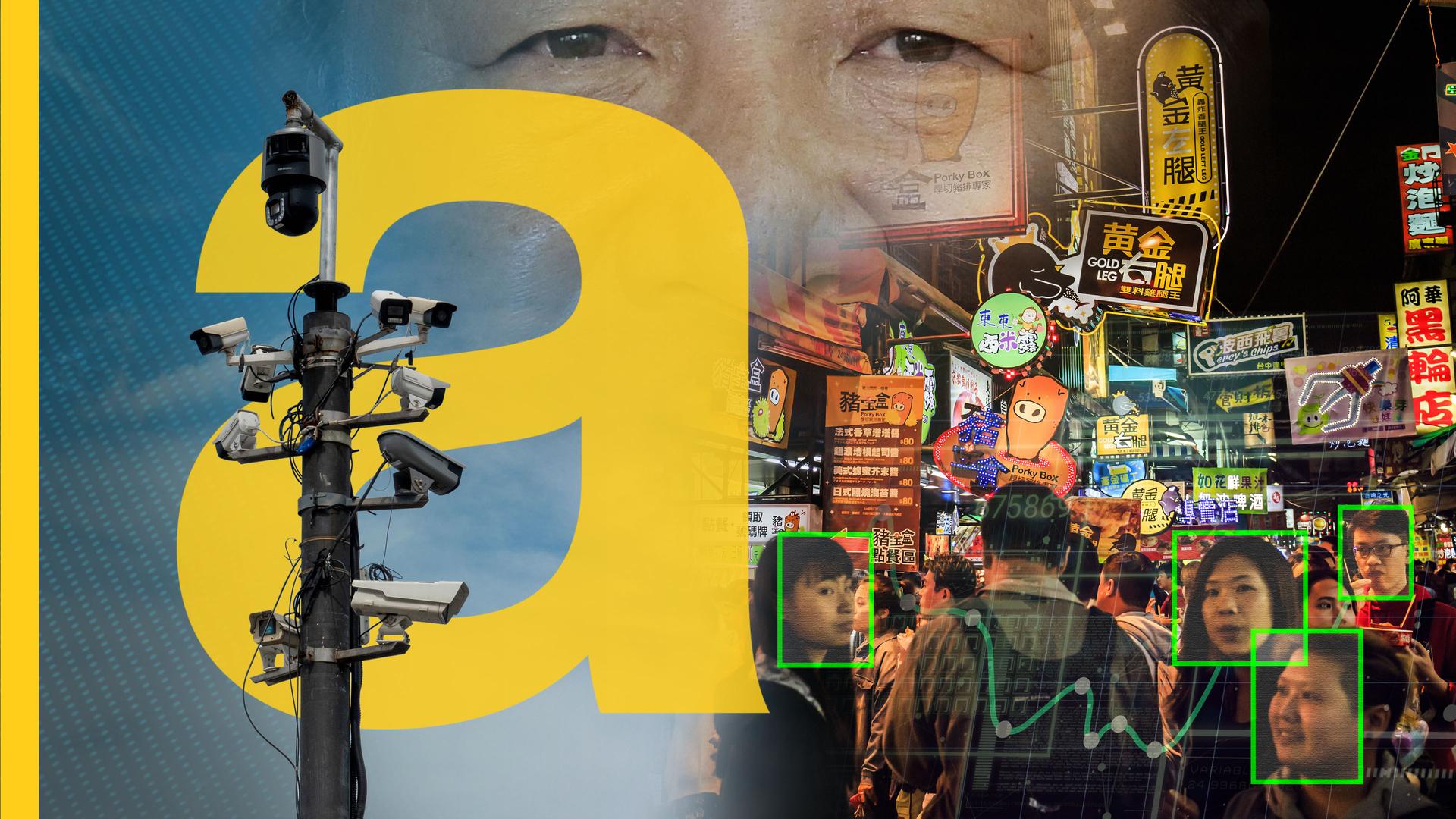 China überwacht jeden Schritt, Gesichtserkennung und Kameras