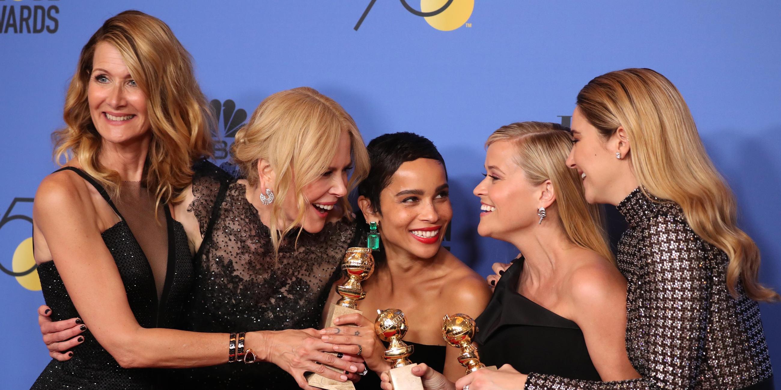 Gewinner in der Kategorie beste Miniserie oder Fernsehfilm: «Little Big Lies» bei der 75. Golden Globe Verleihung in Beverly Hills (USA)