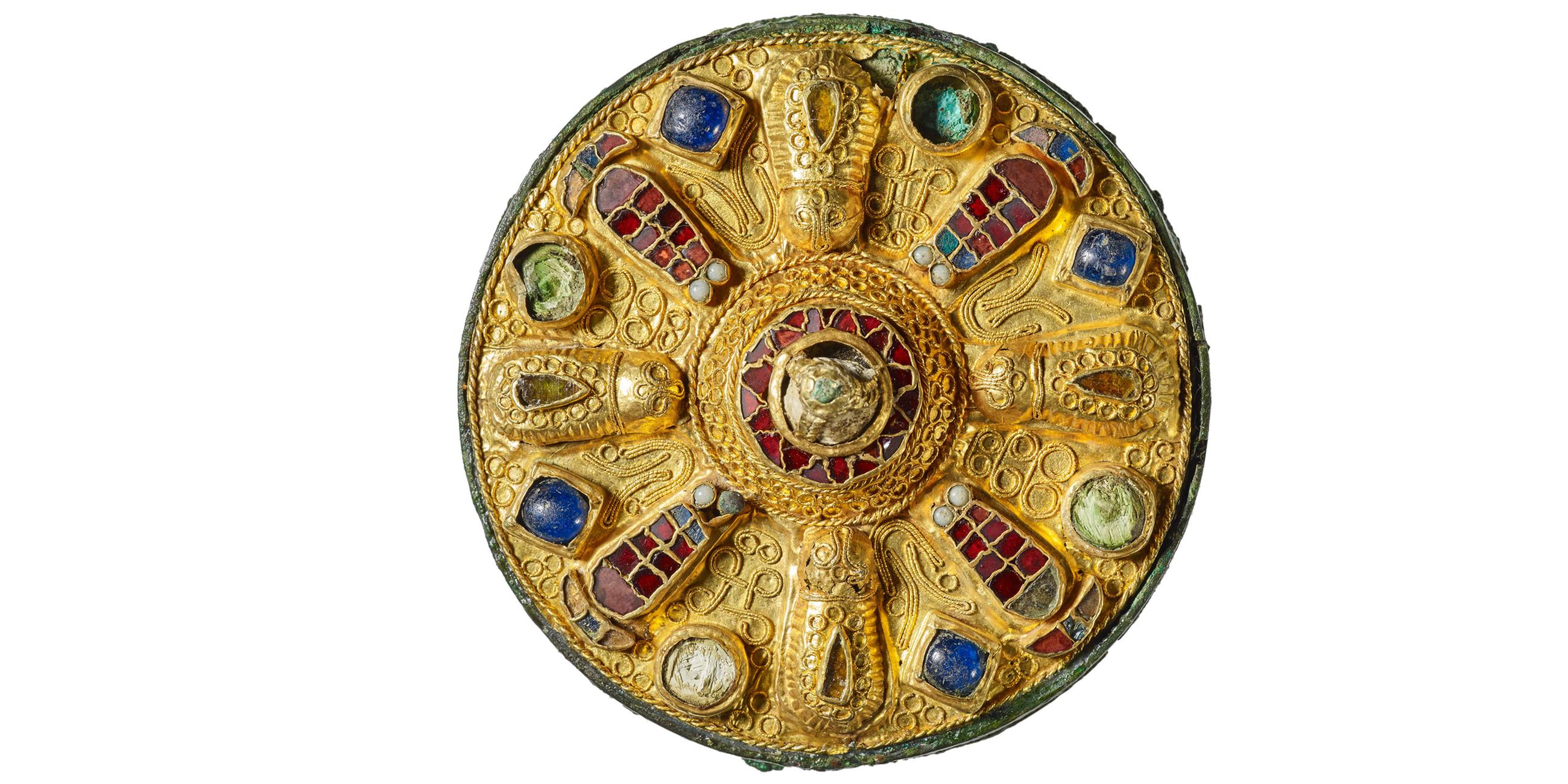 Merowingerzeitliche Goldscheibenfibel, 7. Jh. n. Chr.