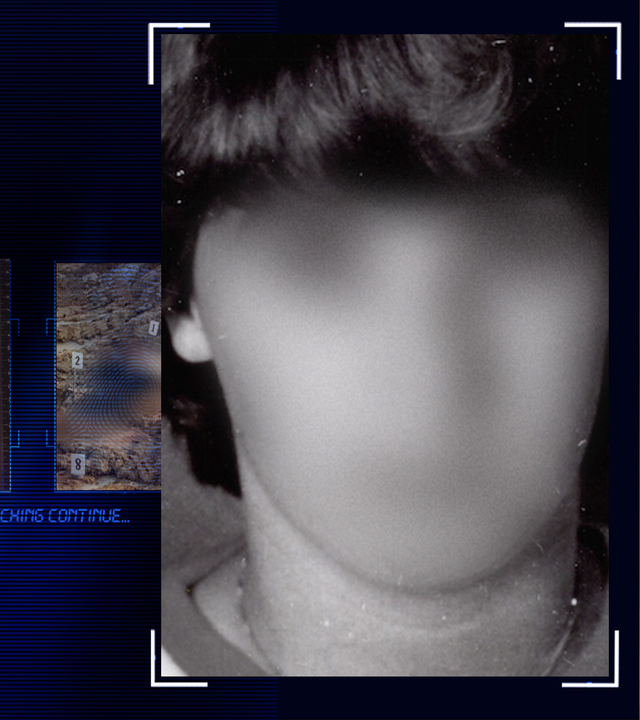 Lichtschematische Darstellung eines Fingerabdrucks.