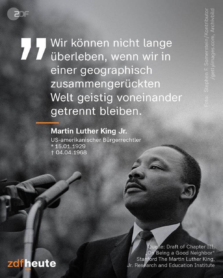 Grafik: Zitat von Martin Luther King Jr.