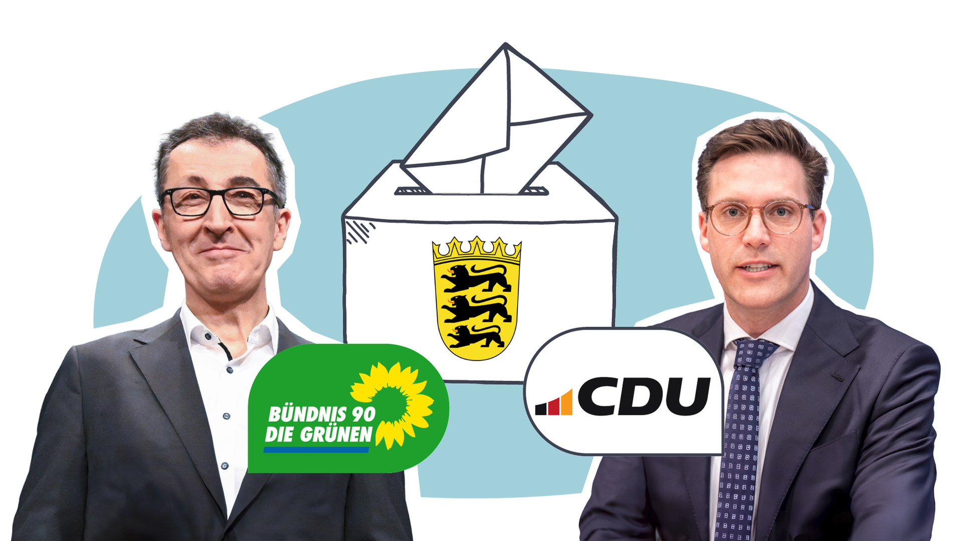 Landtagswahl in Baden-Württemberg; Parteien; Bündnis Grüne; CDU