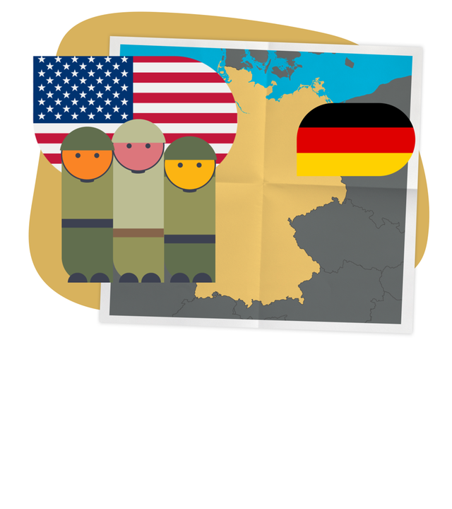 Grafik US-Soldaten in Deutschland