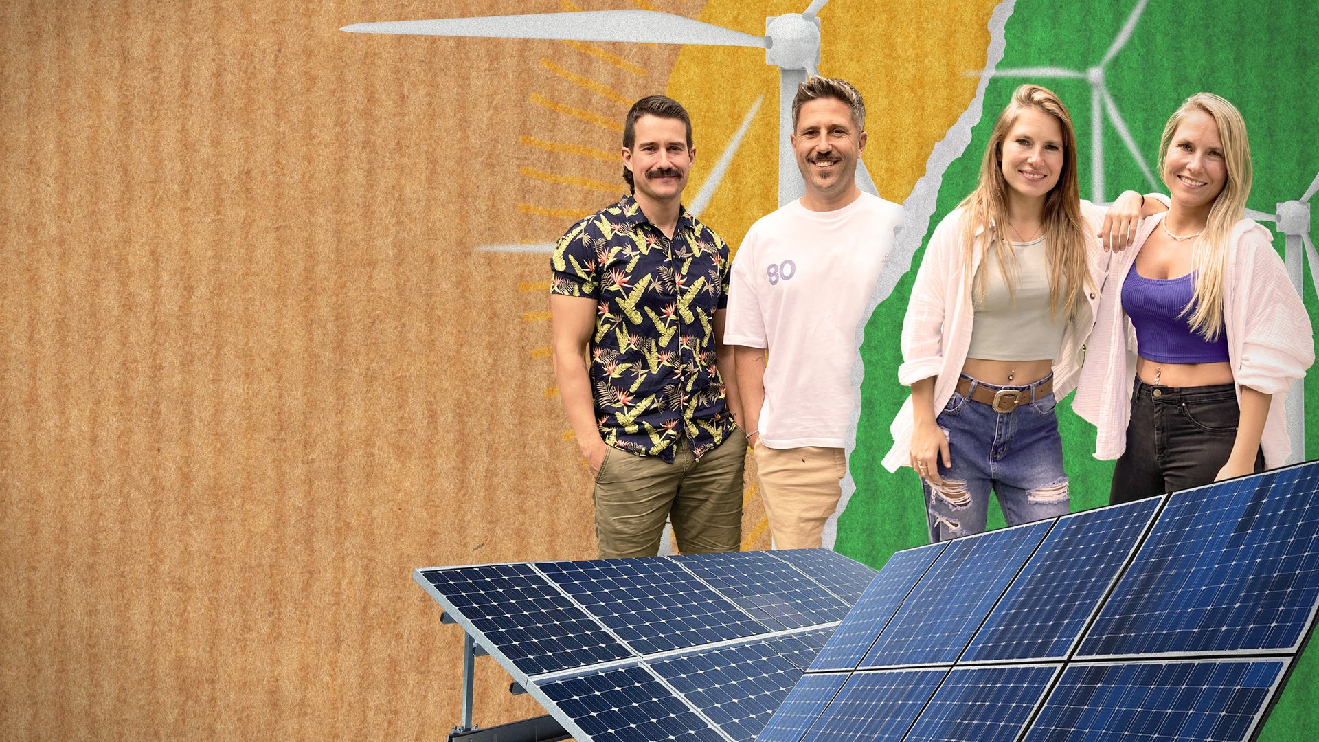 Zwei Teams messen sich in Spielen zu Klima und Nachhaltigkeit: Pascal und Maurice Klösener & Tamara und Sabrina Benz