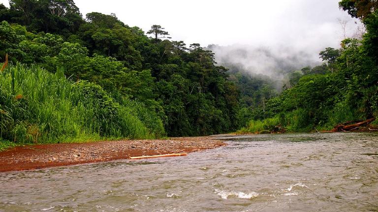 Grenzfluss von Costa Rica und Panama