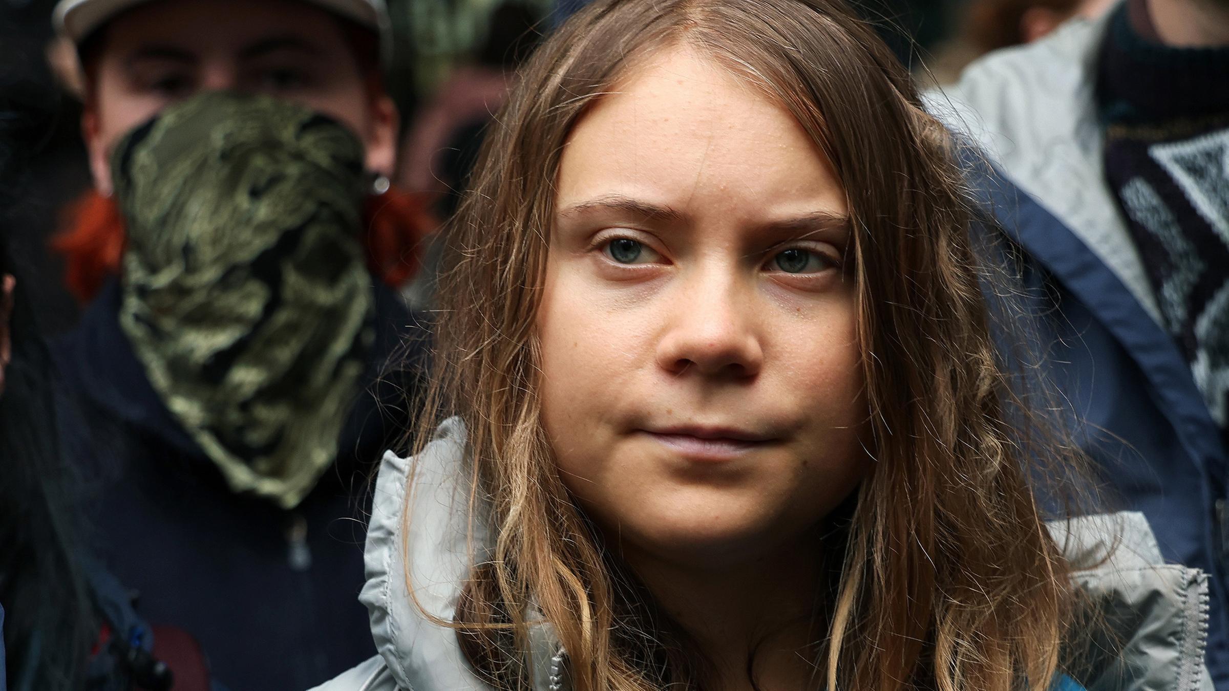 Die schwedische Klimaaktivistin Greta Thunberg am 19.10.2023 in London.