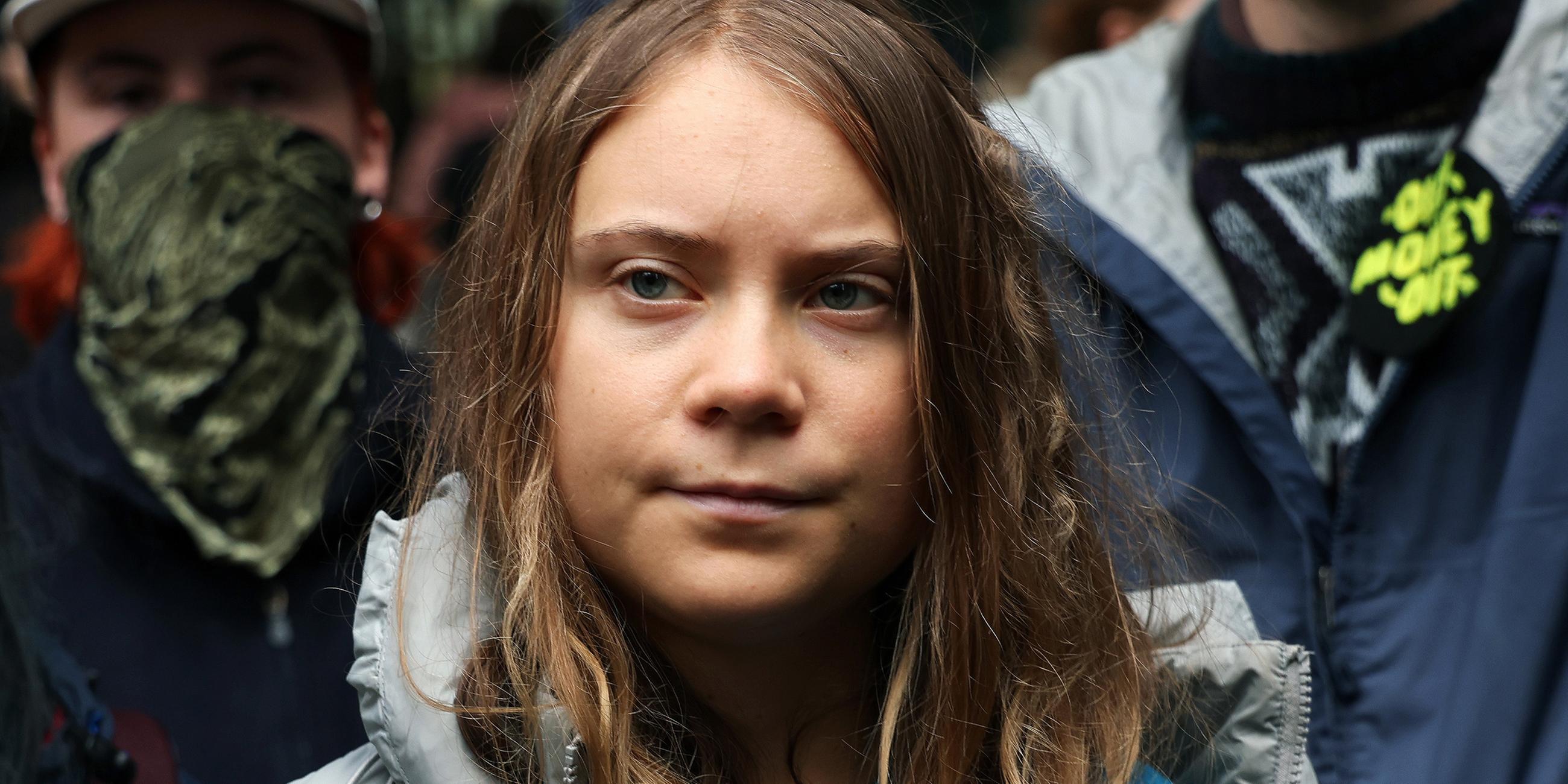 Die schwedische Klimaaktivistin Greta Thunberg am 19.10.2023 in London.
