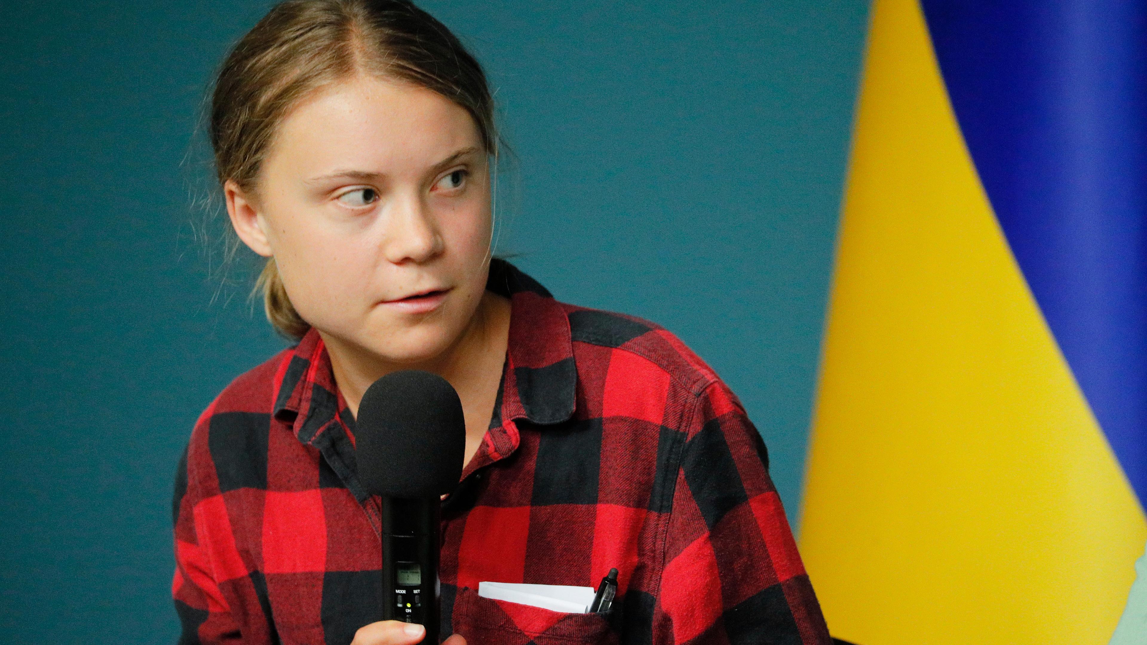 Greta Thunberg in Kiew.