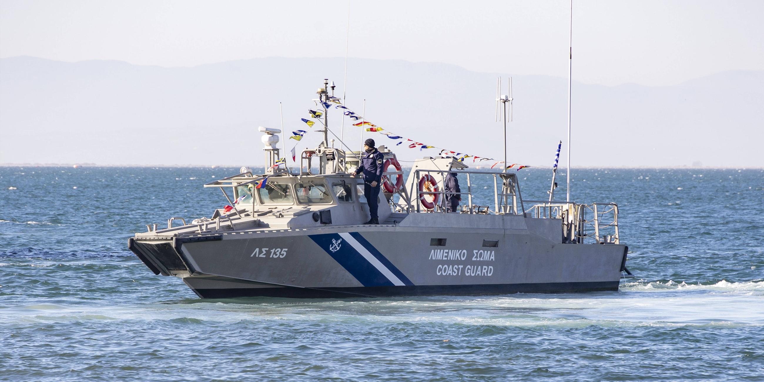 Archiv: Ein Boot der griechischen Küstenwache