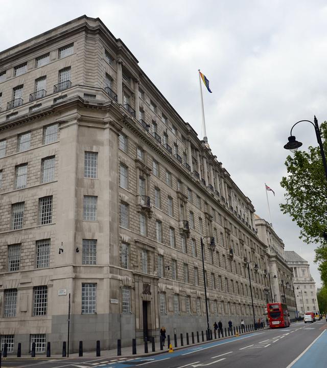 Gebäude des Inlandgeheimdienst MI5 in London.