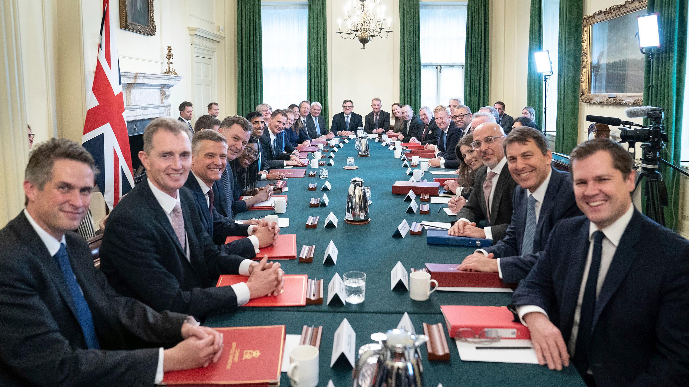 Erste Kabinett-Sitzung in Downing Street in London, aufgenommen am 26.10.2022 