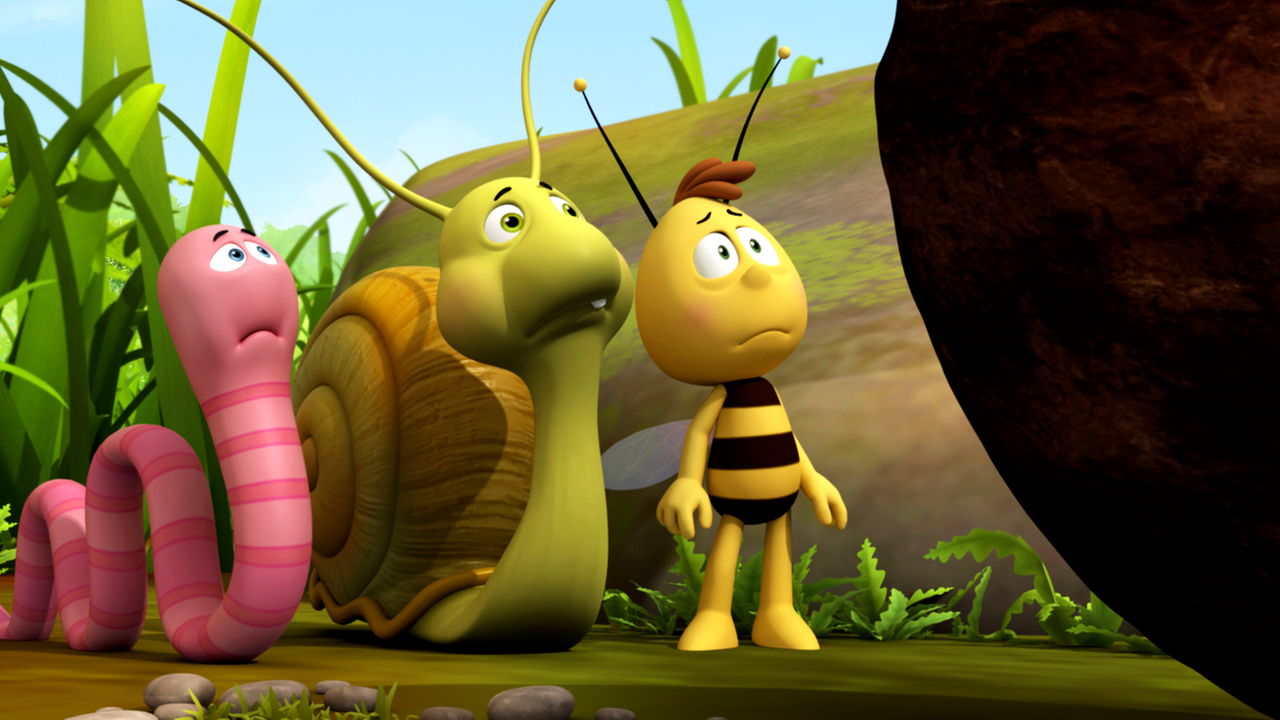 Willi, Max und Rufus betrachten einen riesigen Kuhfladen vor ihnen. Er ist deutlich größer als sie selbst.