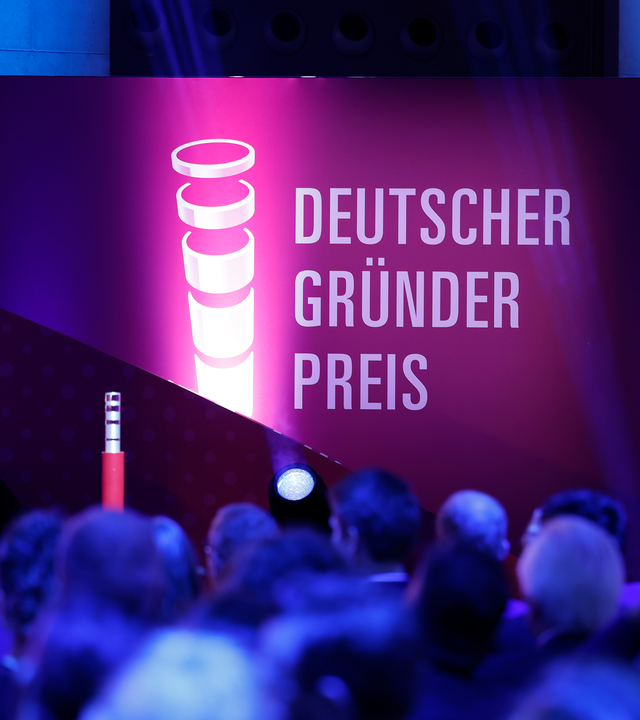 Bühne Live-Event Deutscher Gründerpreis