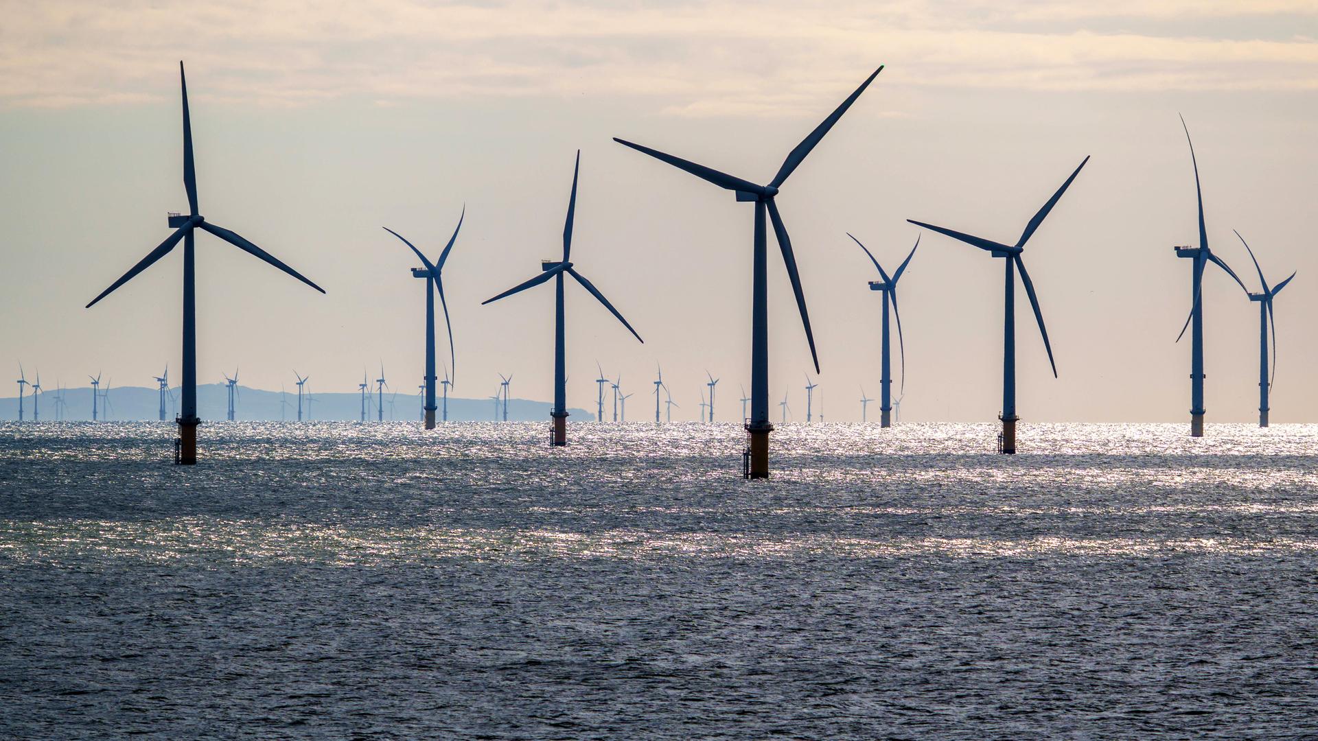 Windräder im Meer