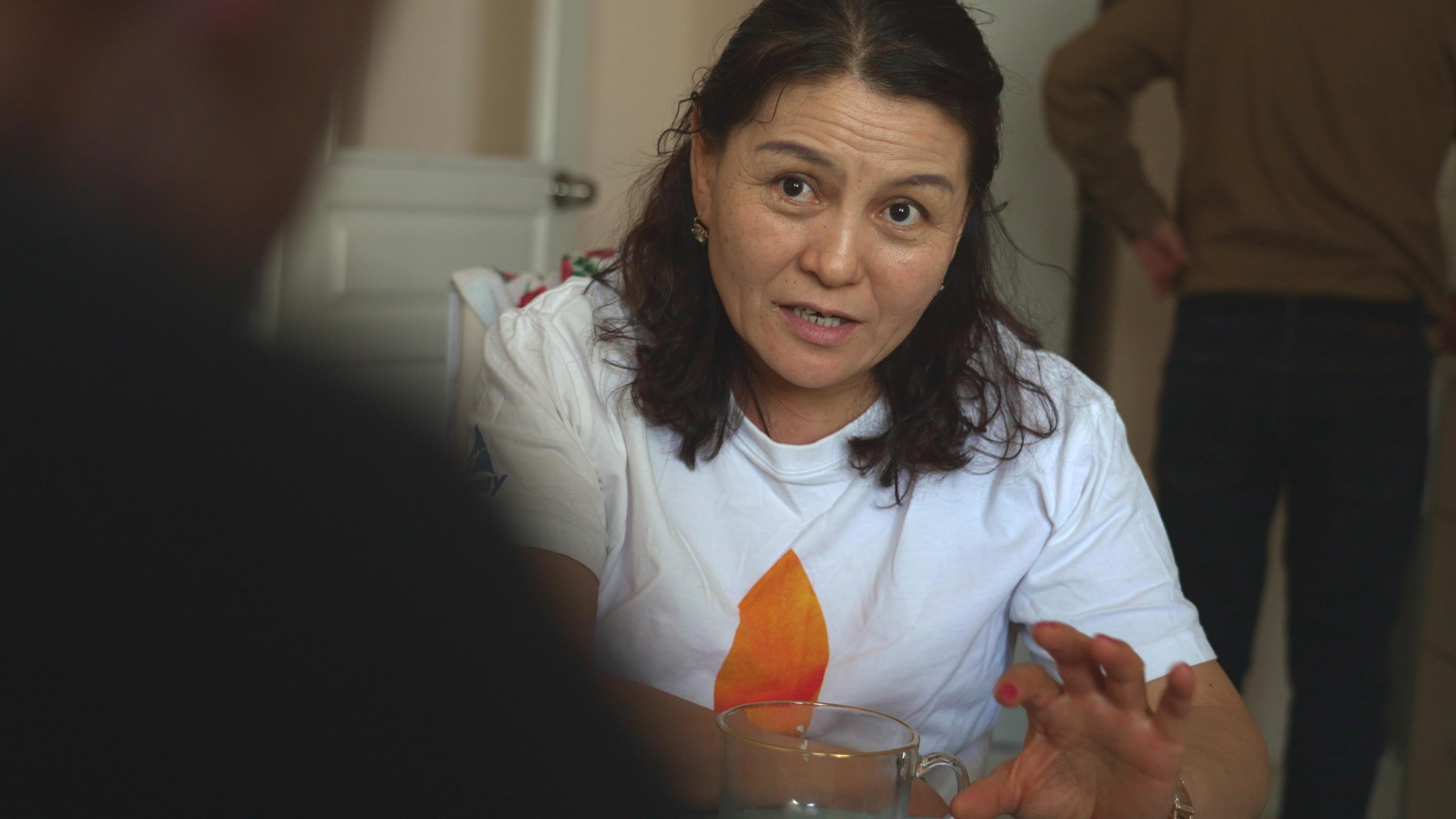 Gülpiya Quazibék in Almaty. 2019 flüchtete sie nach Kasachstan.