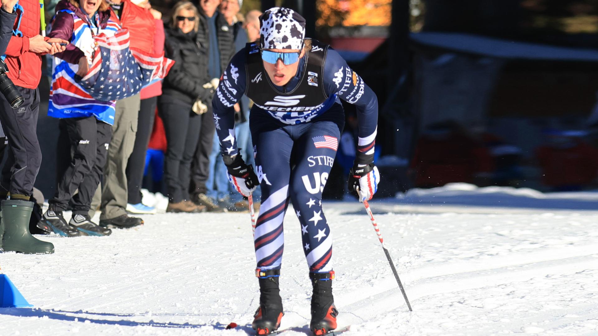 Gus Schumacher in Toblach
