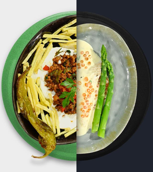Hackfleisch-Ragout vs. Steinbutt