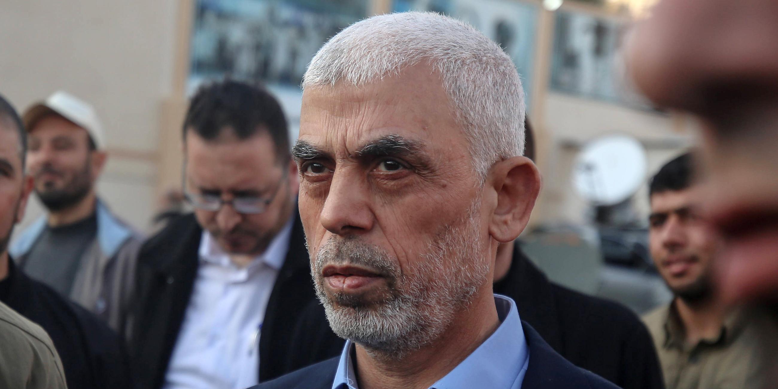 Jihia al-Sinwar, Hamas-Führer im Gaza-Streifen, aufgenommen am 13.04.2023