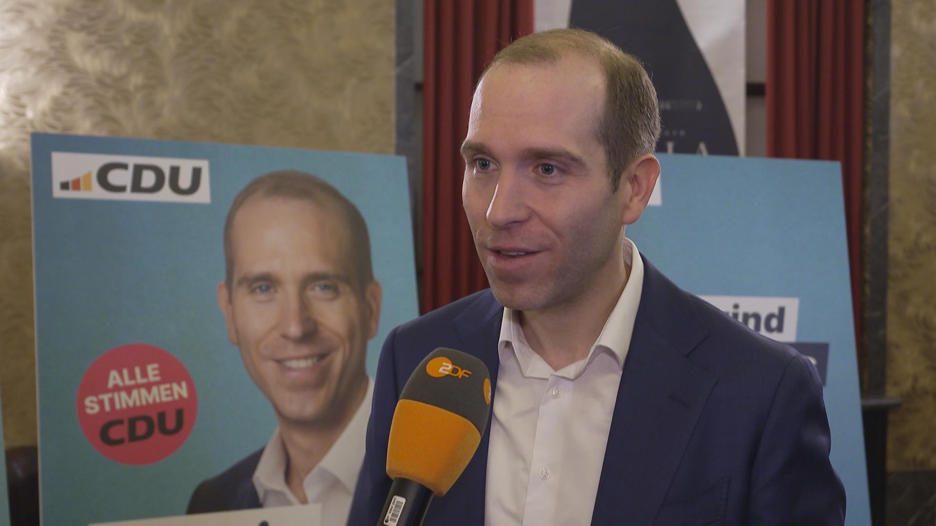 Dennis Thering, CDU-Spitzenkandidat für die Bürgerschaftswahl in Hamburg