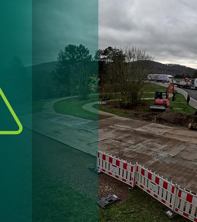 Umleitung für Schwertransporte in Breuna