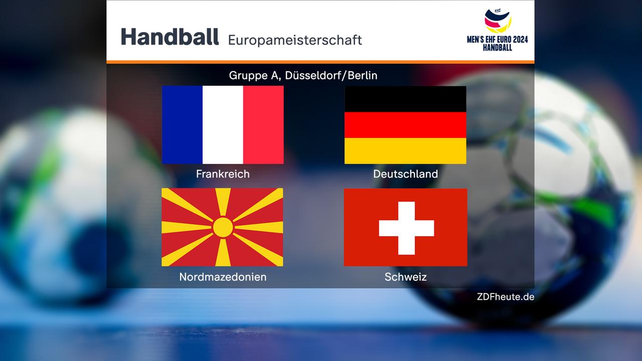 Die Vorrundengruppe bei der Handball-EM 2024 mit Deutschland