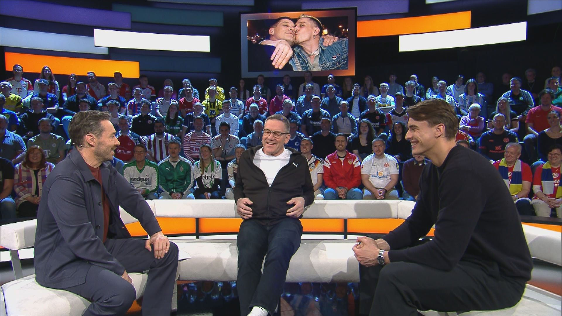 Handball-Bundestrainer Alfred Gislason und Nationalspieler Julian Köster im aktuellen sportstudio.