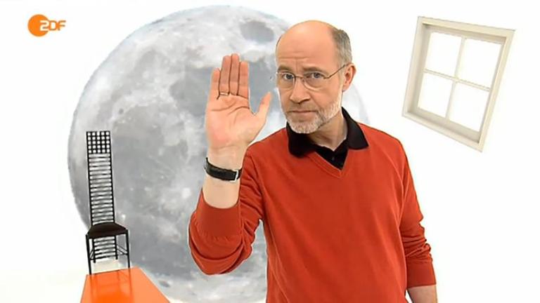 Harald Lesch in seinem Studio