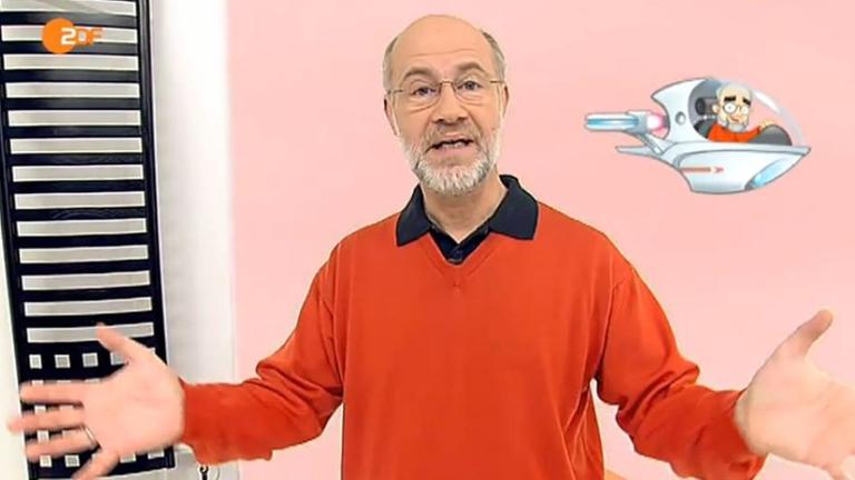 Harald Lesch in seinem Studio