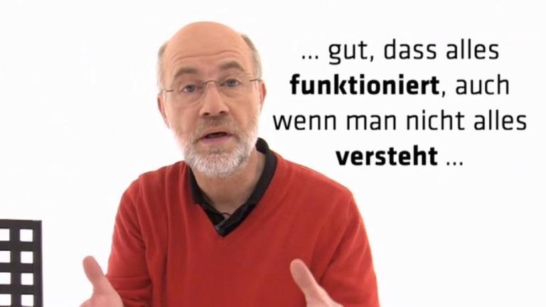 Harald Lesch in seinem Studio