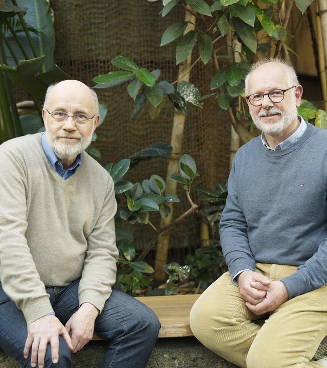 Harald Lesch und Theo Pagel beim Gespräch