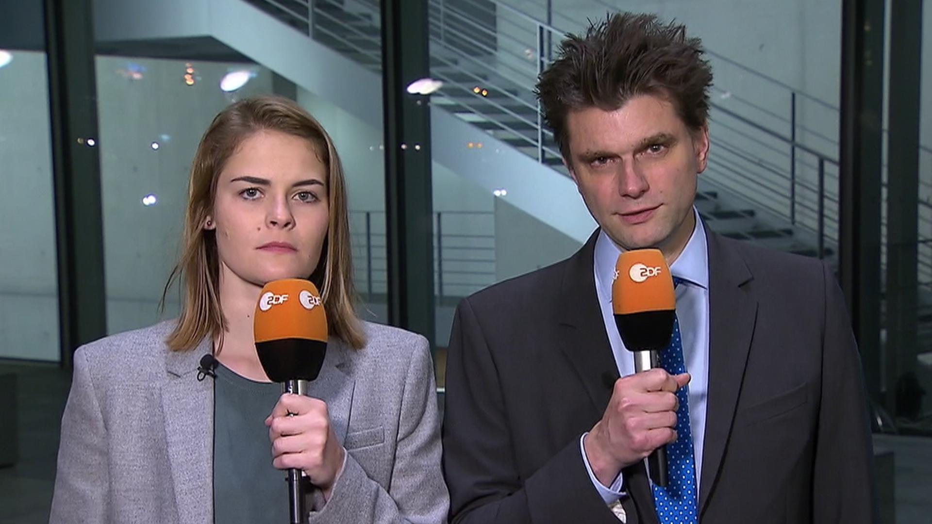 Auf den Wahlpartys von AfD und CDU: Hazel Brugger (l.) und Lutz van der Horst