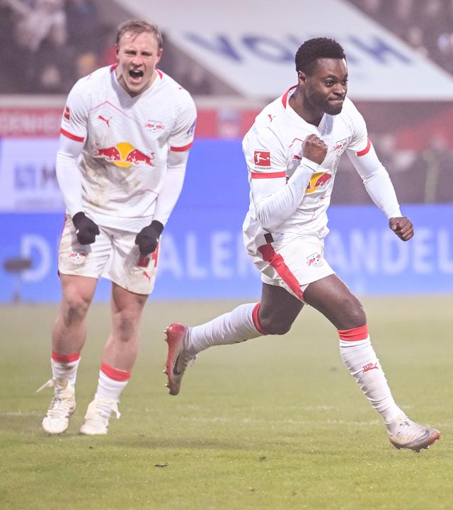 Yan Diomandé, Xaver Schlager und Ridle Baku am 24.01.26