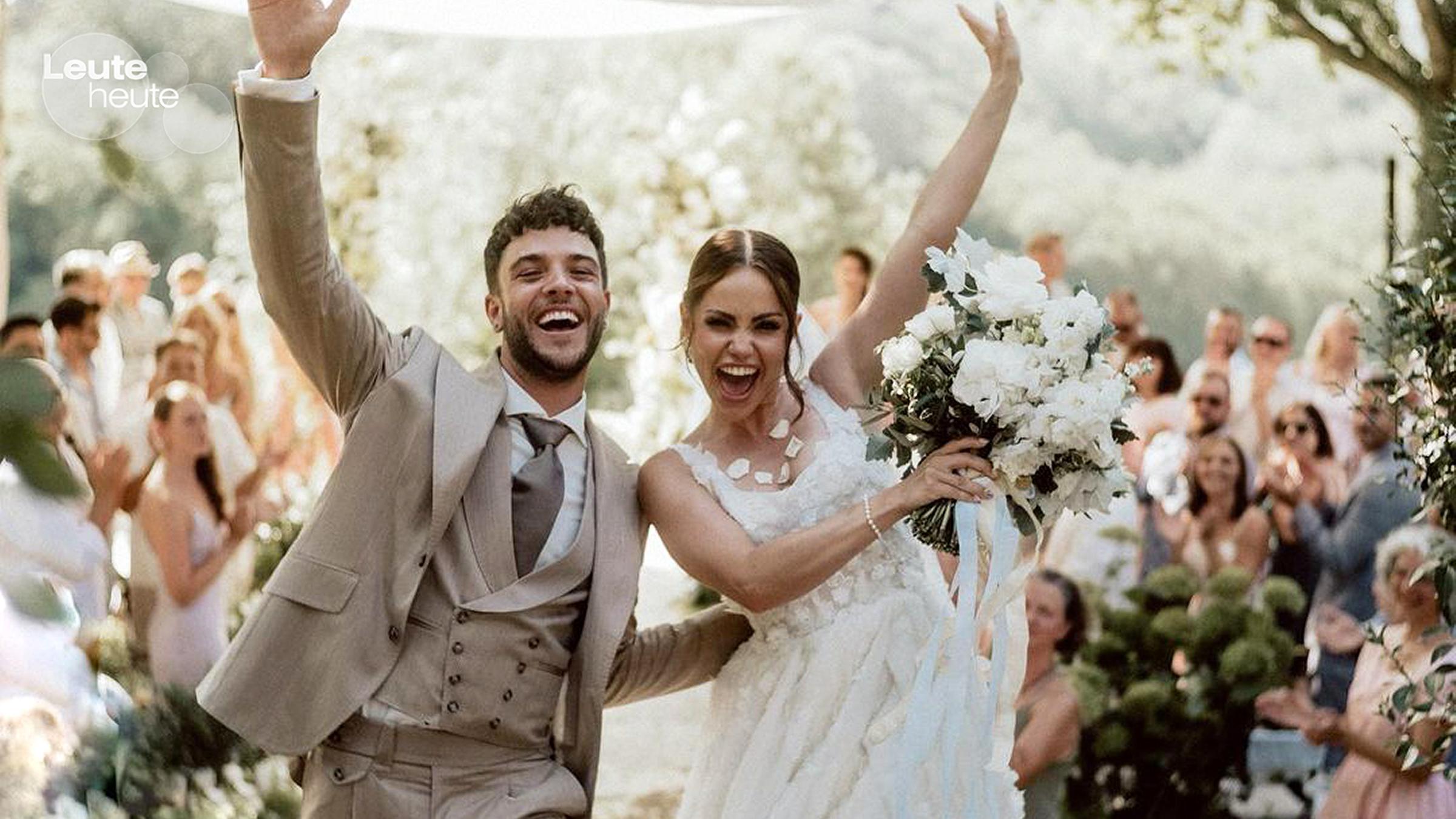 Luca Hänni und Christina Luft haben im italienischen Piemont geheiratet.