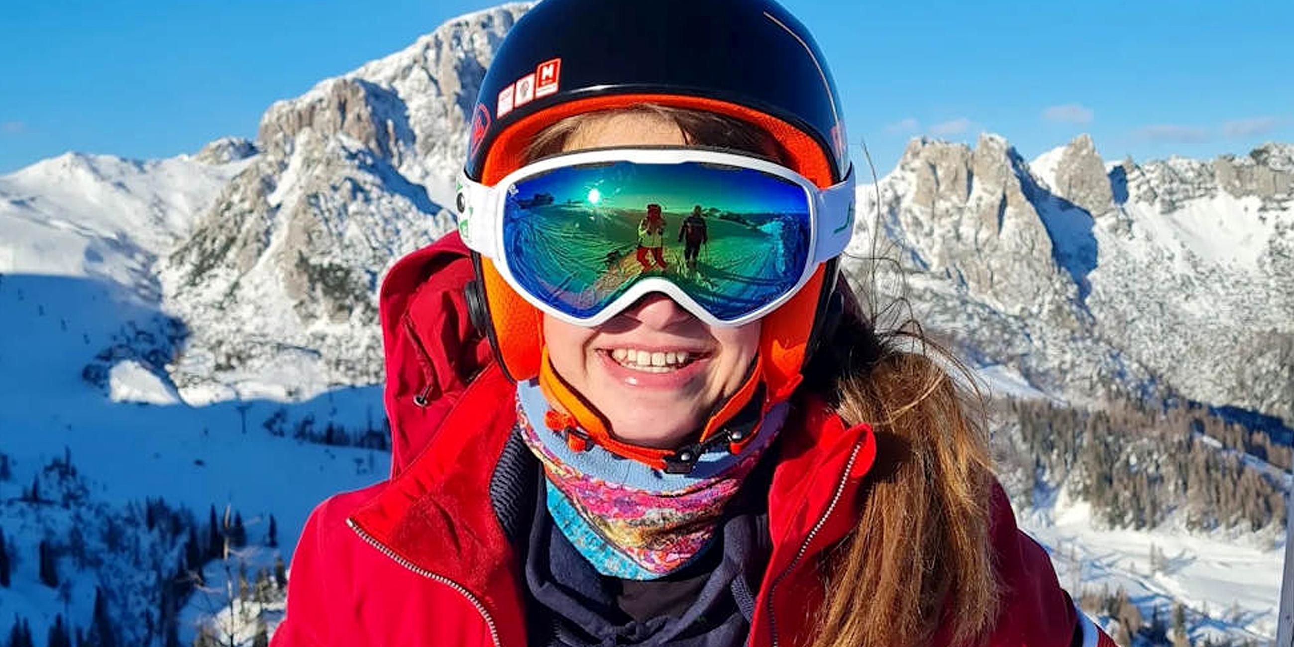 Die Skifahrerin Helena Klintschar