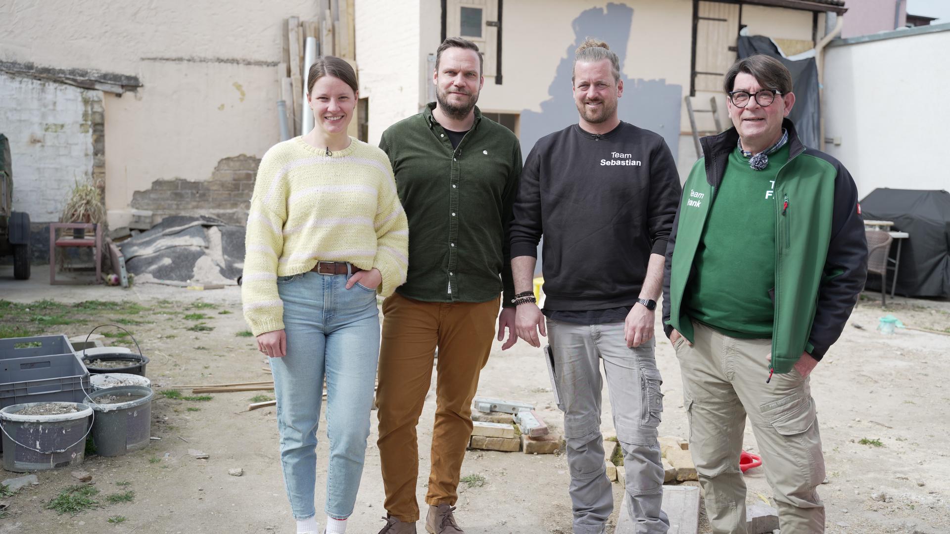 Henni und Benni Schmidt mit Sebastian Burggraf und Frank Riese