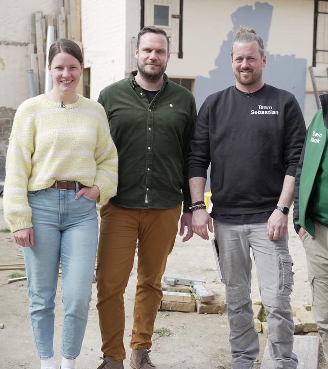 Henni und Benni Schmidt mit Sebastian Burggraf und Frank Riese