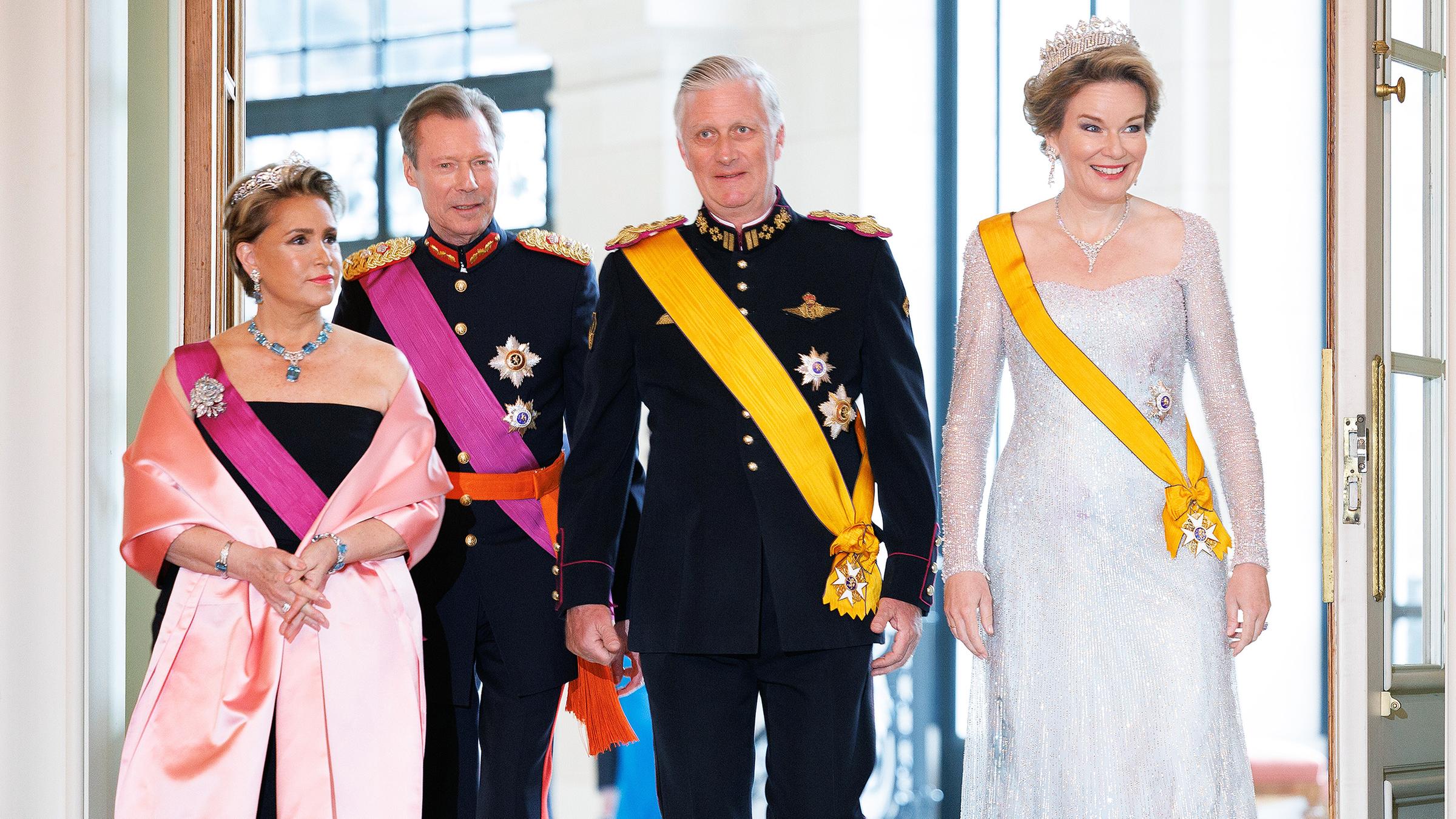 Das luxemburgische Großherzogpaar zu Besuch bei König Philippe und Königin Mathilde