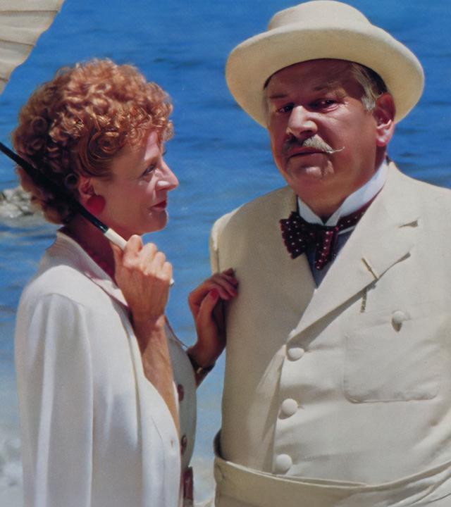 Peter Ustinov und  Maggie Smith
