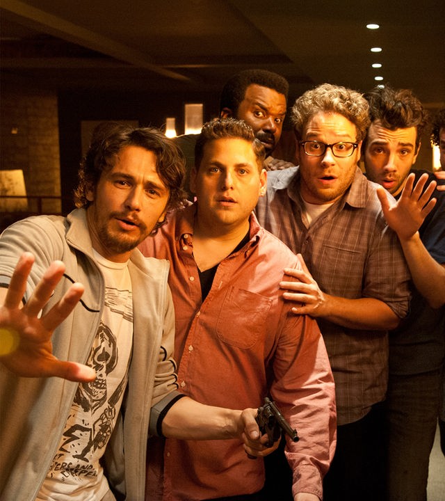 Szenenfoto mit James Franco, Jonah Hill, Craig Robinson, Seth Rogen, Jay Baruchel und Danny McBride.